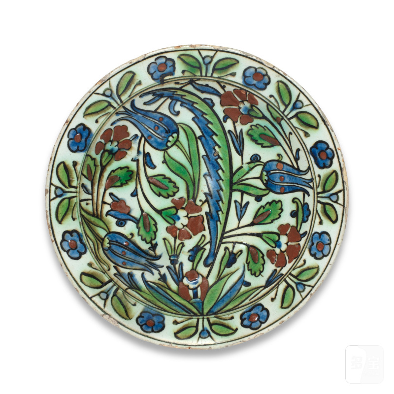 An Iznik pottery dish, - 图4